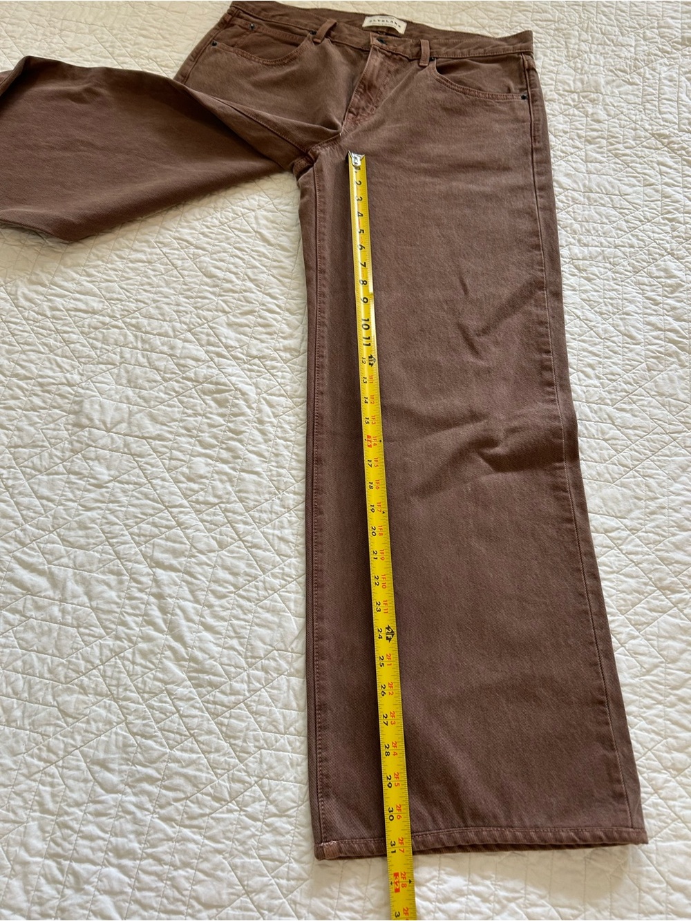 SLVRLAKE Mica Wide-Leg Jeans in Brown size 30 - Picture 5 of 10